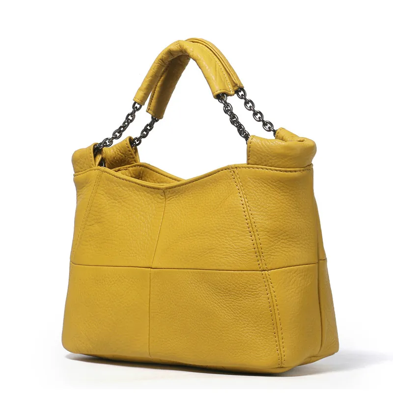 

2019 Summer European and American Style Fashion Handbag Lady Chain Soft Genuine Leather Tote Bags for Women Messenger Bag V5-43