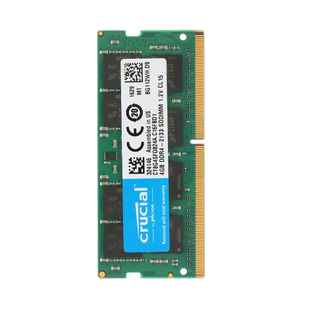 Оперативная память Crucial для ноутбука 4 ГБ 8 16 одна DDR4 2133MT/s 260 Pin 1 2 В CL15|Оперативная