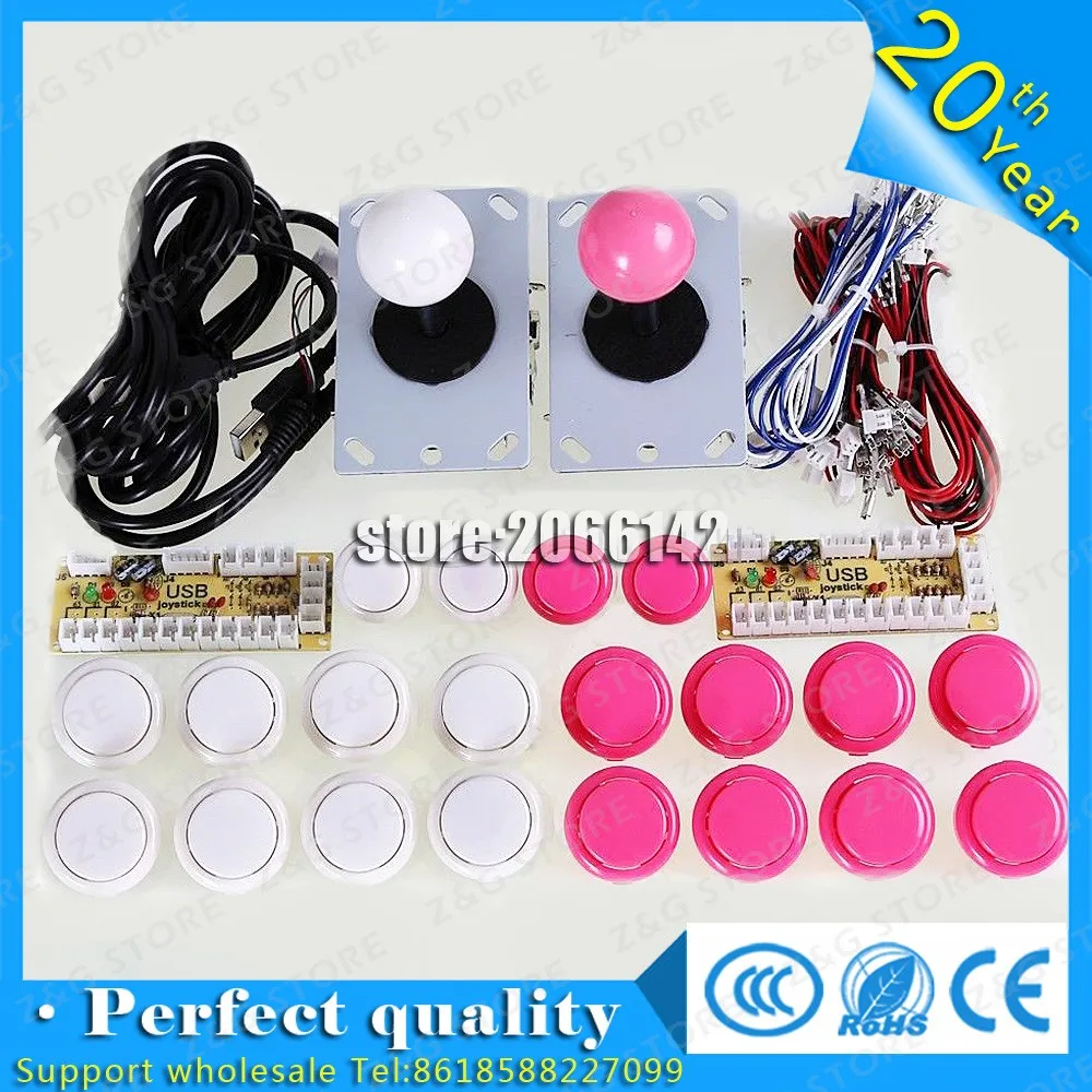 

OEM Arcade Joystick DIY Kit Zero Delay Arcade DIY Kit USB Encoder To PC Arcade oem copy Sanwa Joystick copy Sanwa Push Buttons