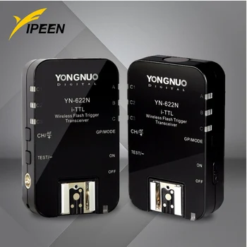 

Yongnuo YN-622N 1/8000s Wireless TTL Flash Controller Flash Trigger Transceiver Kit For Nikon Flash Camera_DHL