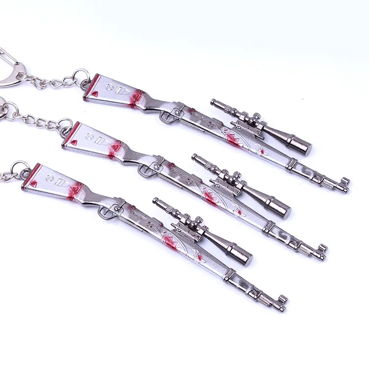 

2019 PUBG 12CM shark 98K M249 Keychain Battle Key chain Helmet Pan 98K Gun Alloy Keyring Jewelry FPS Game Fans Gift llaveros