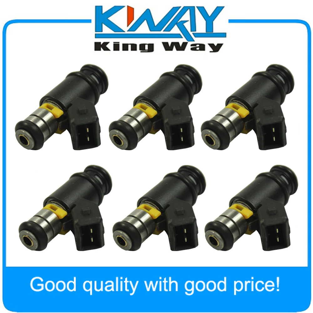 New Set of 6 Fuel Injectors Mach Fit For VW Golf Jetta 1999 2002