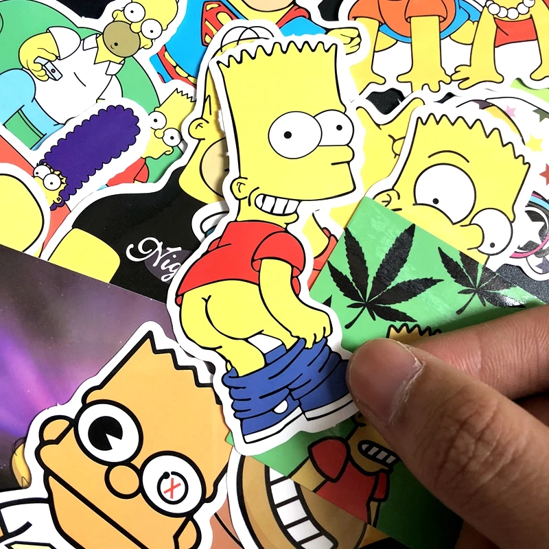 25-Pcs-Simpson-Cartoon-Waterproof-Stickers-For-Laptop-Car-Styling-Phone-Luggage-Bike-Motorcycle-Wall-Decal (4)
