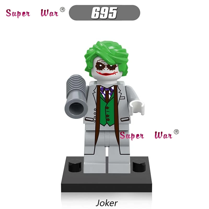 

Single super heroes marvel dc comics superman Batman Joker building blocks models bricks toys for children kits