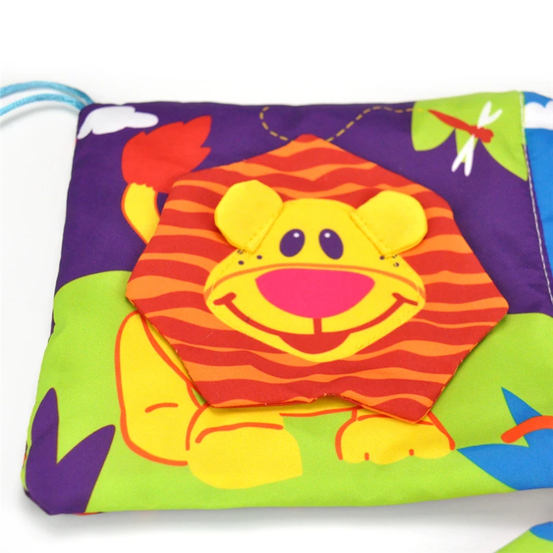 Детская кроватка бампер Детские игрушки Книга из ткани для детей Погремушки Знания Вокруг Multi-Touch красочные накладка на перила кроватки для