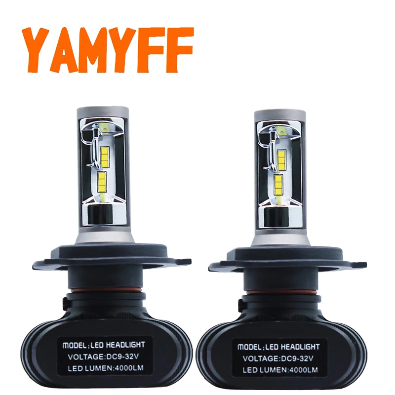 

YAMYFF H4 Headlight Bulbs LED H7 H11 HB3 HB4 9005 H27 Car lights H1 H3 CSP Auto Headlamp Fog Lamp 6000K 8000LM 12V