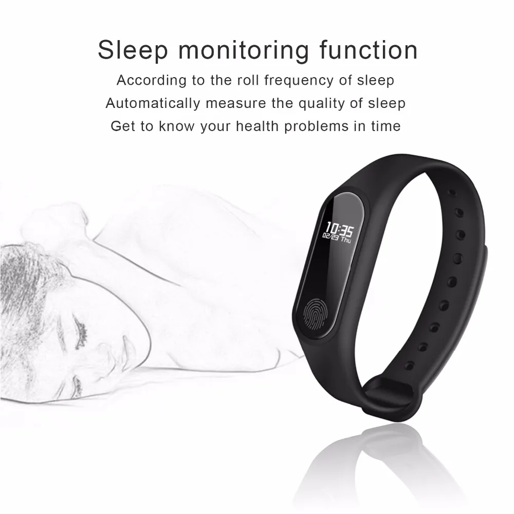 Fitness Bracelet Activity Tracker Heart Rate Sleep Monitor OLED USB Charging Smart Wristbands IOS Android PK K1 miband 2