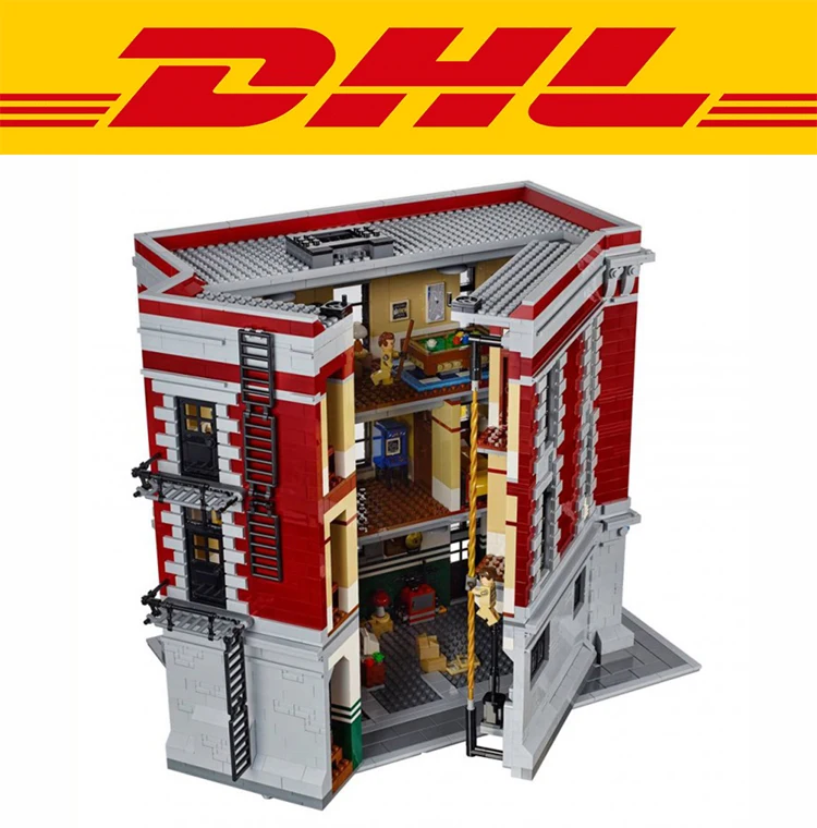 

Bela 16001 4695Pcs Ghostbusters Blocks Firehouse Headquarters Model Building Kits Model set Compatible legoing With 75827