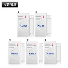 KERUI Горячая дополнительные двери и окна магнитный датчик детектор для Беспроводной PSTN GSM охранная домашняя сигнализация 433 МГц с батареей