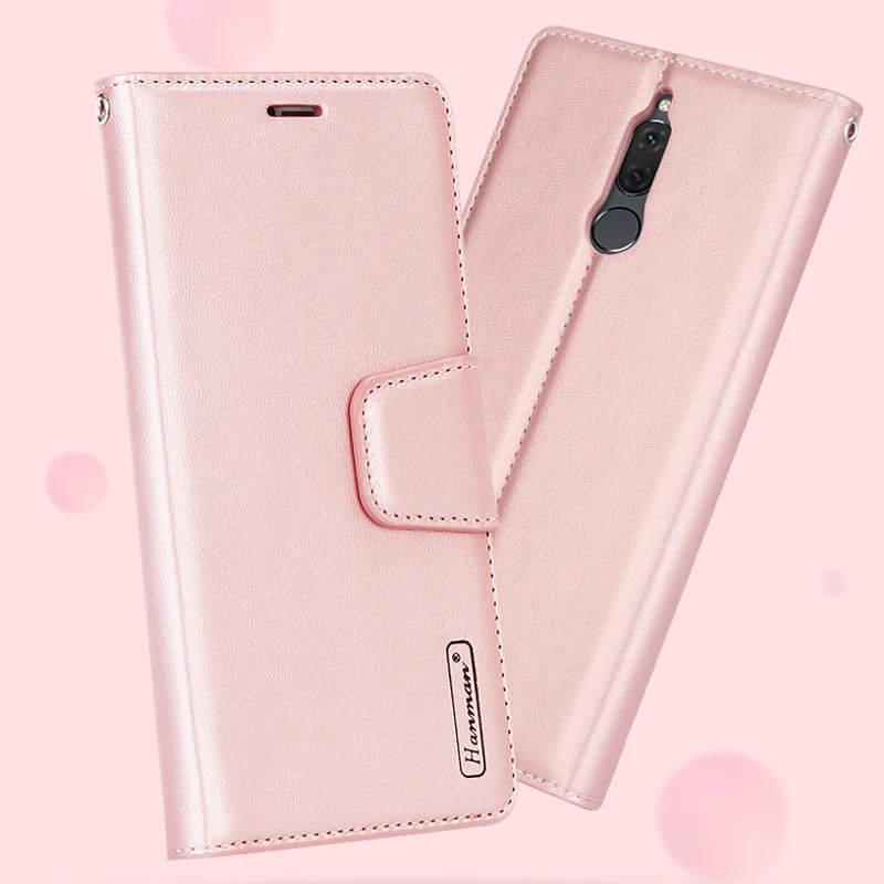 Pele de Carneiro Capa de Couro para Huawei Titular do Cartão Carteira com Slot para Cartão Hanman Companheiro 20 x Nova 4 Flip Book Suporte Cases 10 Pcs P30 Pro 11 Cheap Estojos p carteira