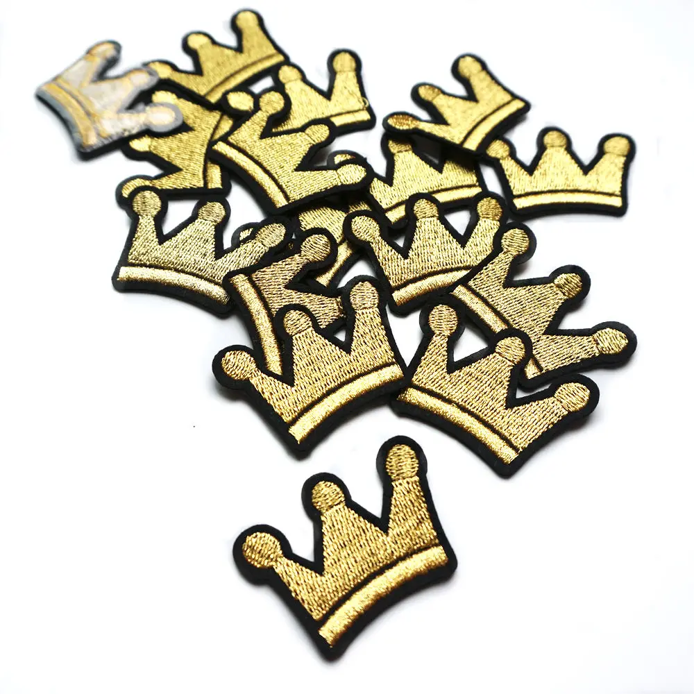Badg 10pcs Applique Sew on patch 4.5 CM Sequin Stars Embroidered Iron on