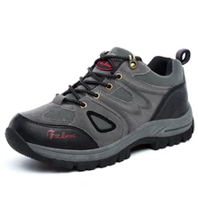 2016 Hot Men Women Outdoor Hiking Shoes Plus/Big Size 36~48 Brown/Army Green/Gray Colors Wearable Mountain Climbing Sneakers