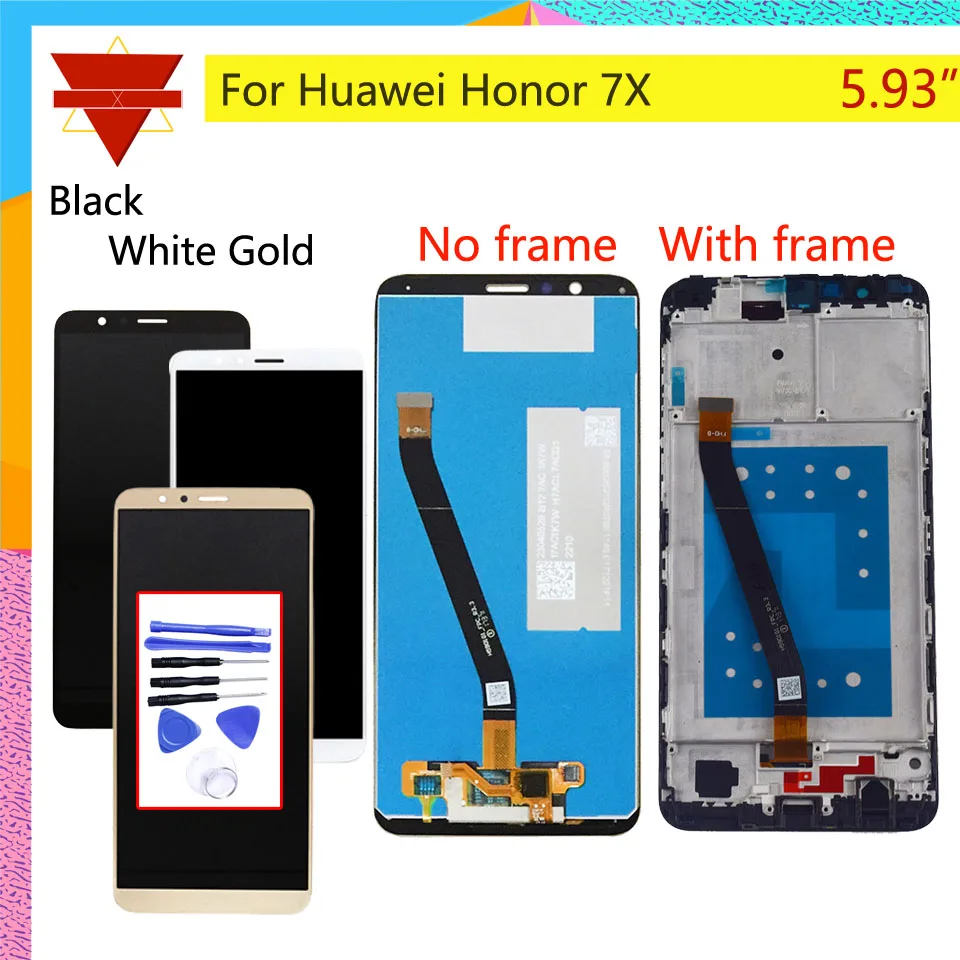 

Original For HUAWEI Honor 7X LCD Display Touch Screen Digitizer with Frame for Honor 7X BND-L21 BND-L22 BND-L24 LCD Assembly