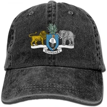 Герб Свазиленда взрослая ковбойская шляпа, бейсбольная кепка регулируемая спортивная создание шляпа для мужчин и женщин