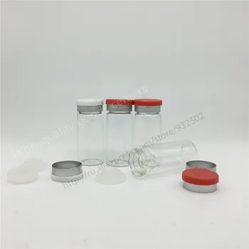

Free Shipping 1000pcs 7ml clear glass vials with flip off caps rubber stoppers, 7cc injection glass pharmaceutical bottle