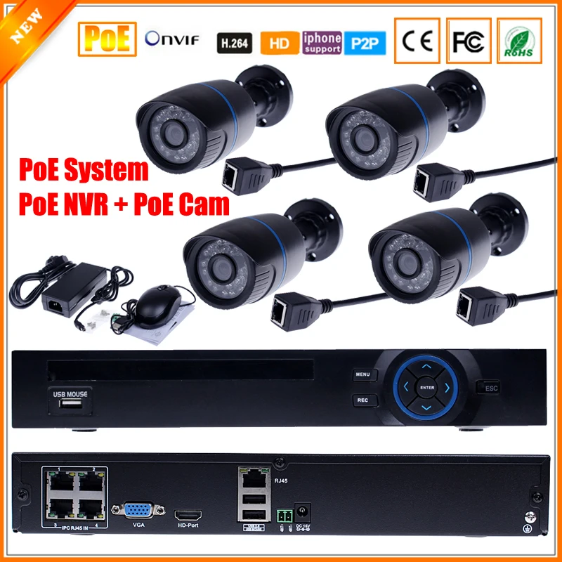 bilder für IP Kamera Video Security Surveillance System PoE NVR Recorder System Kit Alone Kamera System 4CH PoE NVR CCTV-System bilder für IP Kamera Video Security Surveillance System PoE NVR Recorder System Kit Alone Kamera System 4CH PoE NVR CCTV-System