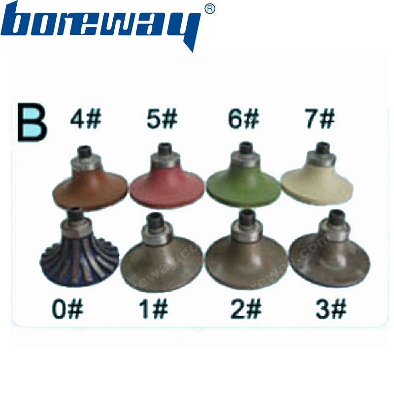 

High quality B20*M8/M10 Portable Stone Diamond Router Bits Sets