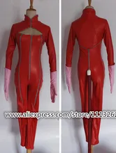 Persona 5 Anne Takamaki Kaitou Disfraces Cosplay PU Mujer Buzos Traje Rojo de Navidad de Halloween Uniforme Por Encargo