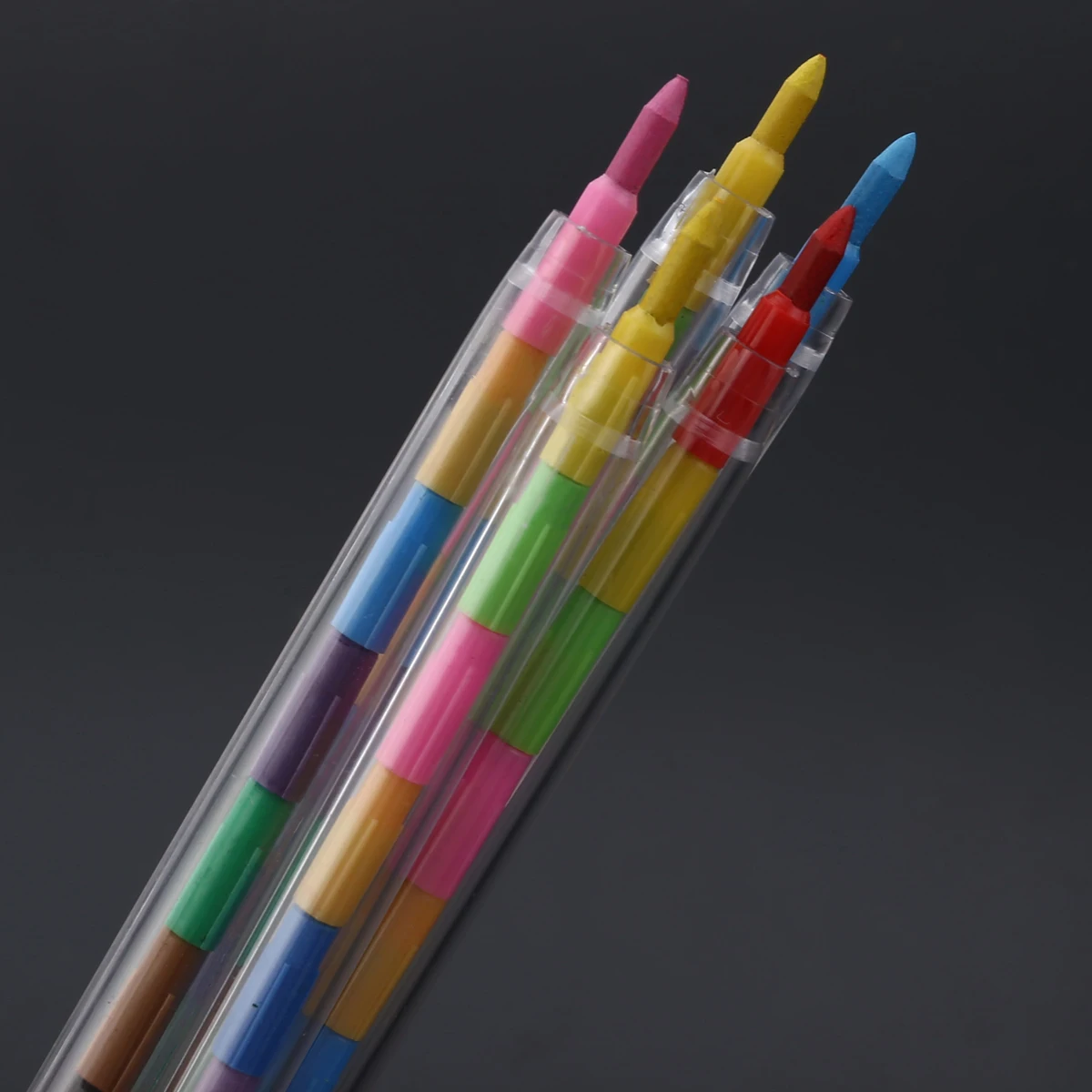 24pcs Colorful Drawing Crayons Graffiti Pen Kids Birthday Gift Party Loot Bag Fillers Drawing Pens DIY Pencil Drawing Supplies