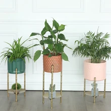 Цветок из кованого железа полка за пределами одного больше мяса для гостиной комнаты, балкона дорожный полка для цветочных горшков пол открытый двор