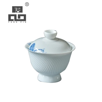 

TANGPIN teaware sets ceramic teapot kettle handpainted gaiwan fish teacup porcelain chinese kung fu tea set