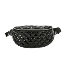 Мода Сеть PU кожа поясная Сумка решетки талии сумка Водонепроницаемый противоугонные Для женщин прогулок по магазинам группа живота ремень сумка