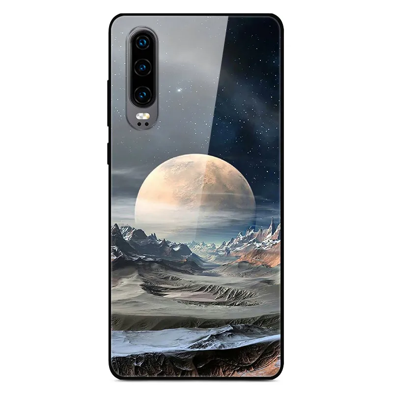 Чехол H для huawei P30, жесткий стеклянный чехол для телефона huawei P30 Pro P30Pro, Мягкий бампер, закаленное P 30, пространство для Huawe P30 - Цвет: 19