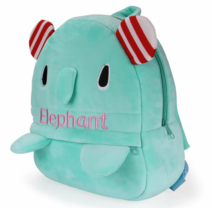 30*24 см супер милый слон плюшевые рюкзаки мультфильм рюкзак игрушка унисекс персонаж школьная сумка