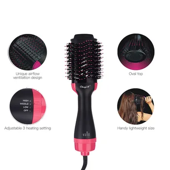 

1000W Hot Air Brush Professional Hair Dryer Comb Tourmaline Ceramic Hair Blower Dryer Hair Dryer for hair Styling 30