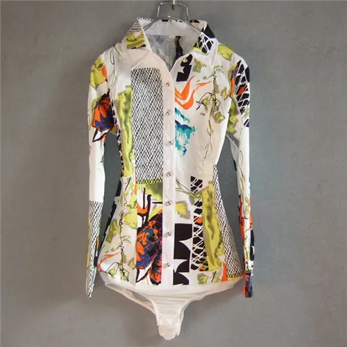 Compare Prices On Plus Size Bodysuit Blouse- Online Shopping/Buy Women Shirt Blouse Print Cotton Bodysuit Long Sleeve Formal Shirts Female Tunic Women Casual Body Blouses - Compare Prices On Plus Size Bodysuit Blouse- Online Shopping/Buy