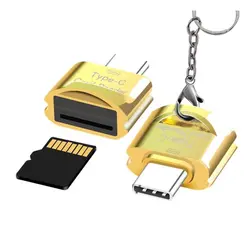 Mini-USB C Card Reader для карты памяти Micro SD карты Тип C USB адаптер OTG конвертер передачи данных для samsung Xiaomi huawei P10