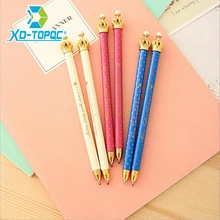 Новые корейские милые кавайные короны мультяшная Шариковая ручка для школы канцелярские принадлежности Stylo Bille ручки для письма
