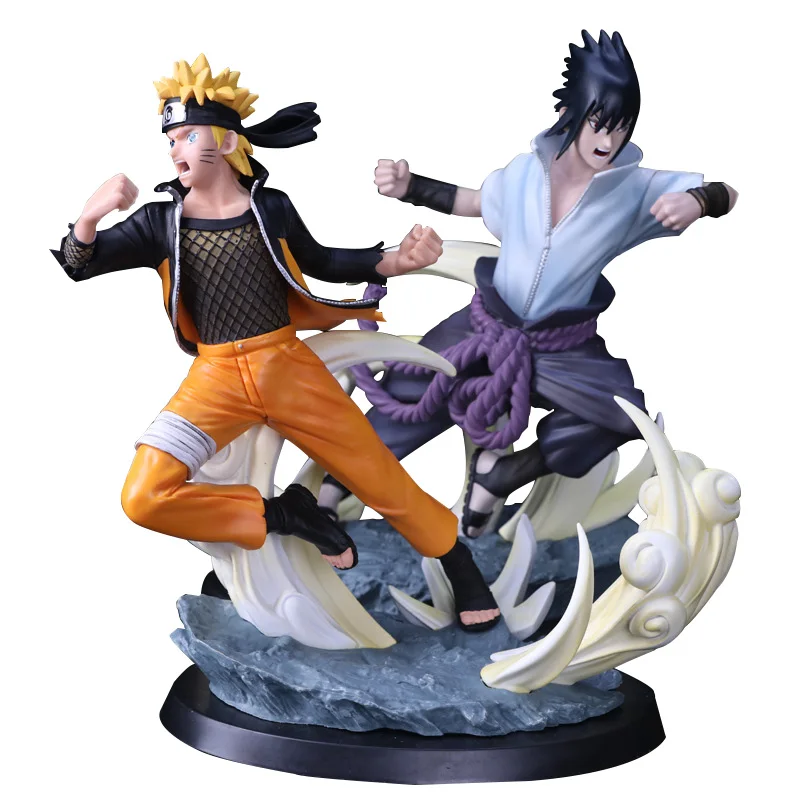 

26cm 4 style Naruto Uzumaki sasuke uchiha Naruto Limited Edition Statue PVC Action Figure Resin Collection Model Toy