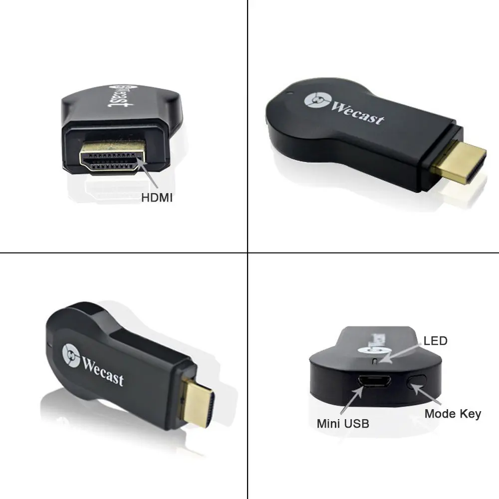 Full HD 1080 P Wi Fi Беспроводной Дисплей приемник ключа HDMI ТВ мини DLNA AirPlay airmirroring для Android