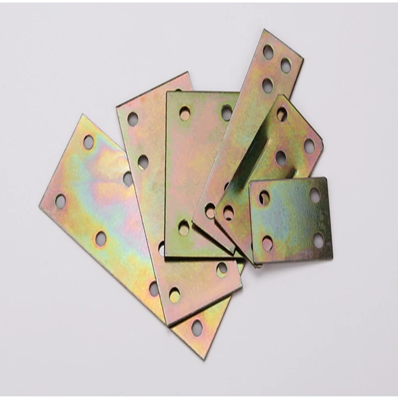 

10pcs Straight corner code 4 hole TL type corner code bracket furniture connector 90 degree angle code iron