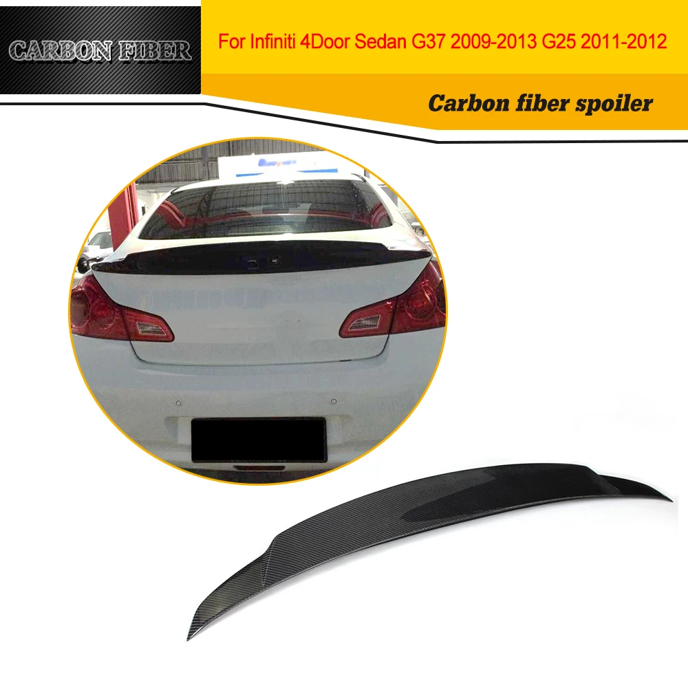 

Carbon Fiber Racing Rear Trunk Lip Spoiler for Infiniti G37 BASE Sedan Journey Sedan 4-Door 10-13