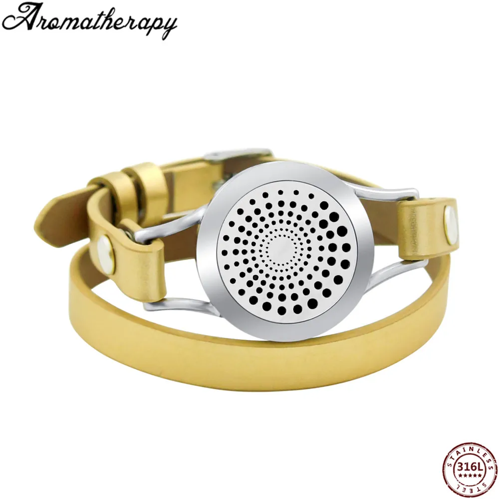 AS-002 aromatherapy leather bracelets (18)