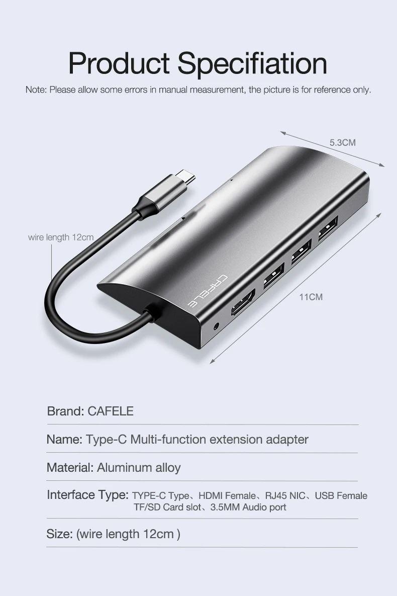 USB-C Type C 3.1 Splitter 3 Port USB C HUB (16)