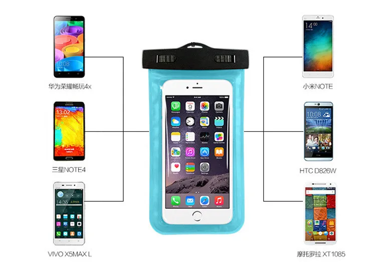 500 шт./лот водонепроницаемые чехлы-сумки для мобильного телефона для дайвинга для плавания чехол для сотового телефона