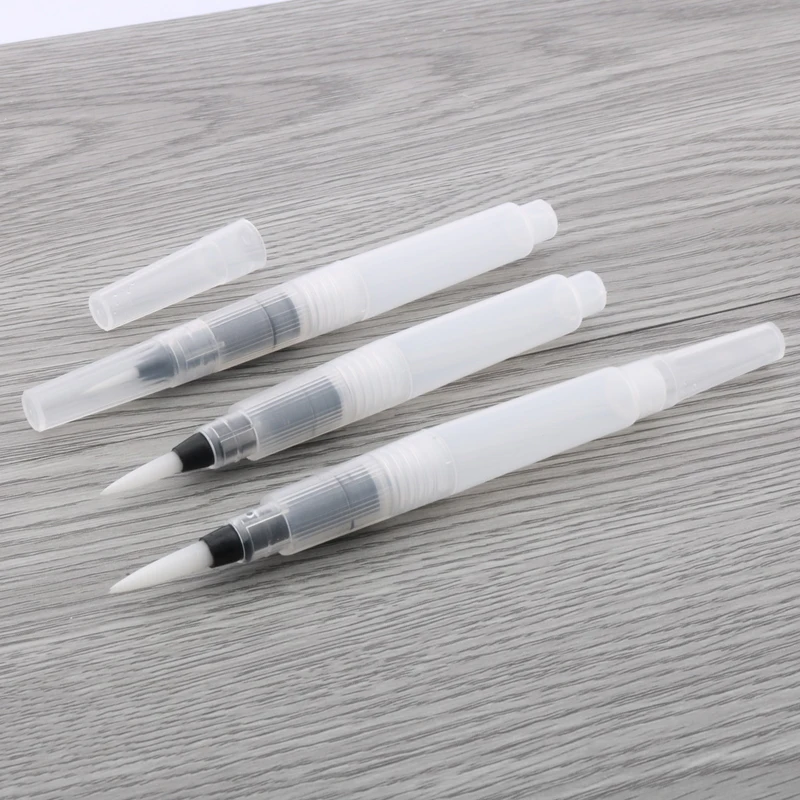 3PC Paint Brush Water color brush Pens carry art Pencil Soft Watercolor Brush Pen For Calligraphy Painting Office Supplies