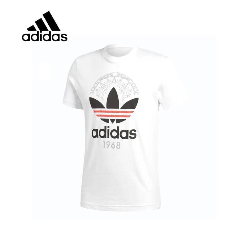 

Original New Arrival Authentic Adidas Trefoil Tee Mens O-neck T-shirts Logo Tops Short Sleeve Breathable Sportswear CD6827