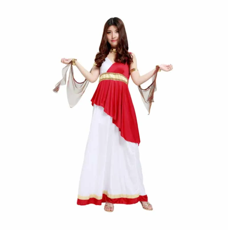 

Women Roman Greek Costume Halloween Cosplay Adult Lady Role Play Parade Carnival Masquerade Party Dress Female Fancy Dress