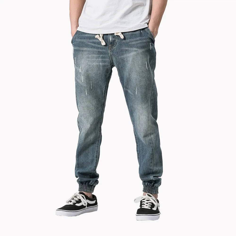 

Mens Jeans Elastic Pants New Male Brand Clothing Cotton Stretch Jeans Pants Men's Brand Fashion Wear Loose Fit Denim Trousers