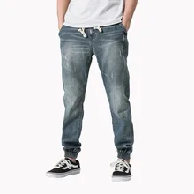 Mens Jeans Elastic Pants New Male Brand Clothing Cotton Stretch Jeans Pants Men's Brand Fashion Wear Loose Fit Denim Trousers цена Mens Jeans Elastic Pants New Male Brand Clothing Cotton Stretch Jeans Pants Men's Brand Fashion Wear Loose Fit Denim Trousers цены онлайн