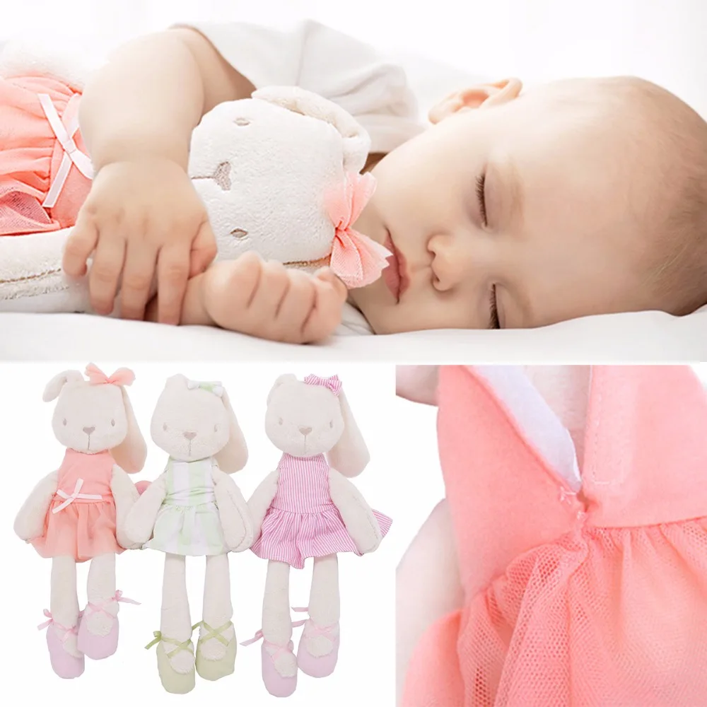 

New Style Plush Stuffed Cute Appease Rabbit Animal Toys Infant Baby Comfort Dolls For Children Kids Birthday Pretty Gift