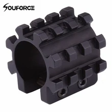 Высокое качество Тактический Универсальный 3 Пикатинни на одну сторону на бочке 25,4 мм Крепление Пикатинни и Вивера рельсы для маг труб