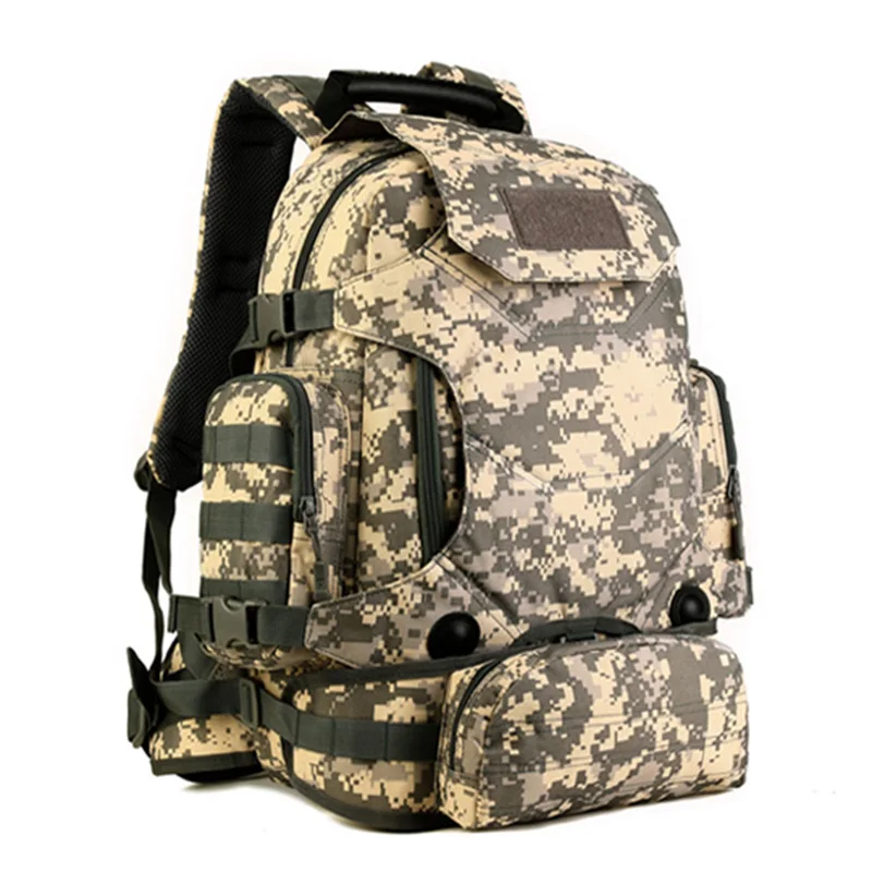 40л, 2 комплекта, дорожные сумки, тактический рюкзак, походная сумка, военные рюкзаки, походные мужские спортивные рюкзаки на открытом воздухе+ поясная сумка XA612WA - Цвет: Army Green