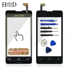 Спереди Сенсорный экран Внешний Стекло для Huawei Ascend Y300 U8833 T8833 y300-0100 сенсорный дигитайзер Панель объектив Сенсор часть клей инструмент