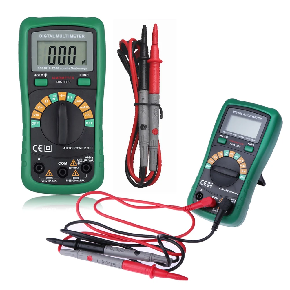 

Auto Range Digital Multimeter AC DC Ammeter Voltmeter Voltage Meter Portable Current Frequency Resistance Ohm Tester