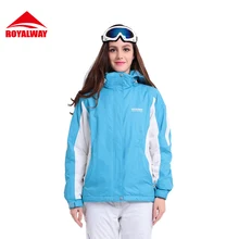ROYALWAY женские водонепроницаемые лыжные куртки ветрозащитная супер дышащая Регулируемая куртка с капюшоном высокого качества# RFSL4506G